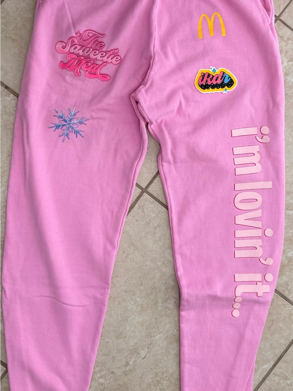 Icy x McDonald's Women's Pink Jogger Sweatpants